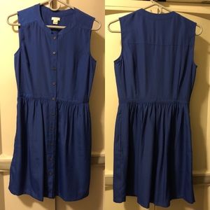 JCrew blue dress.